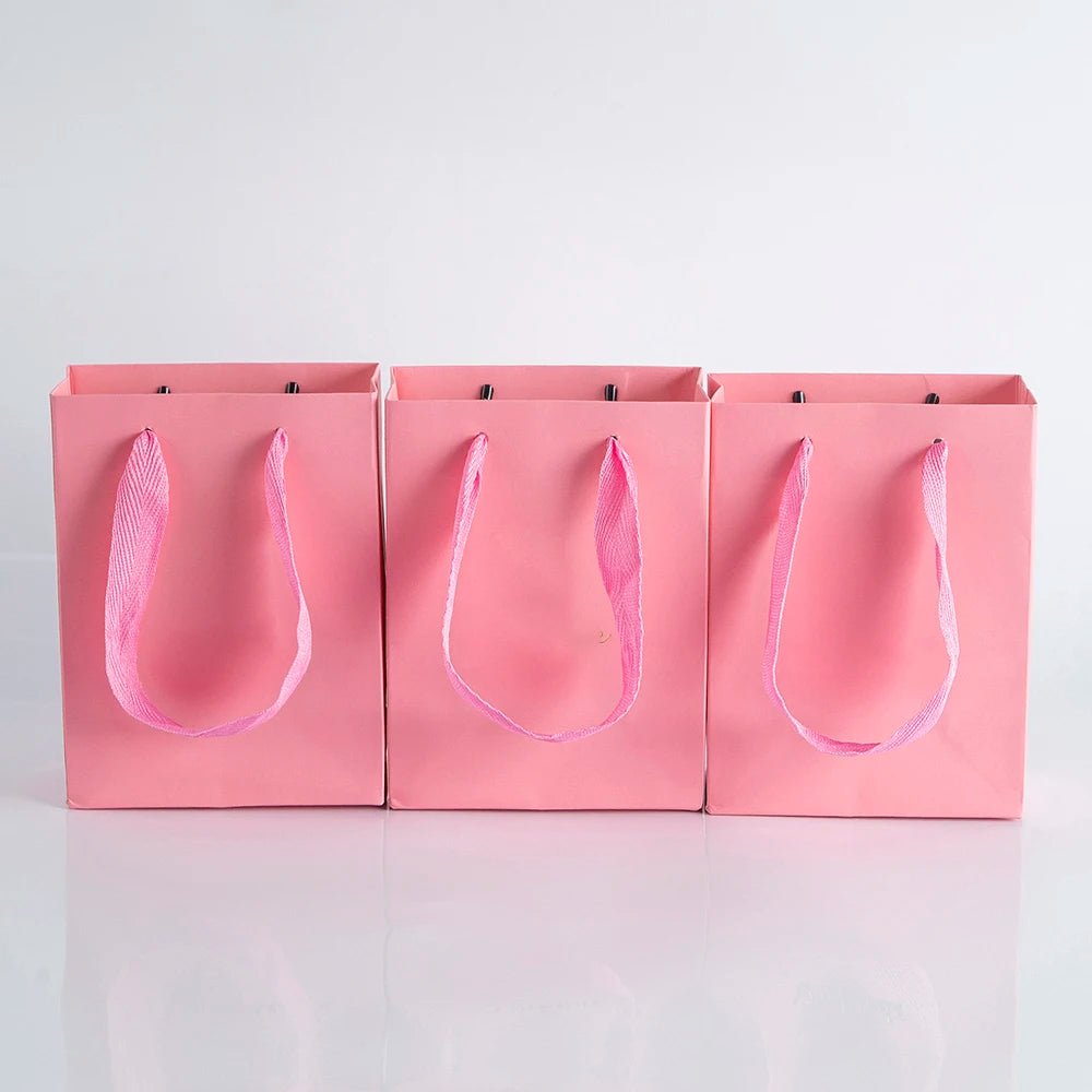 10pcs Gift Paper Bags with Ribbon Rope Kraft - WIVAStore