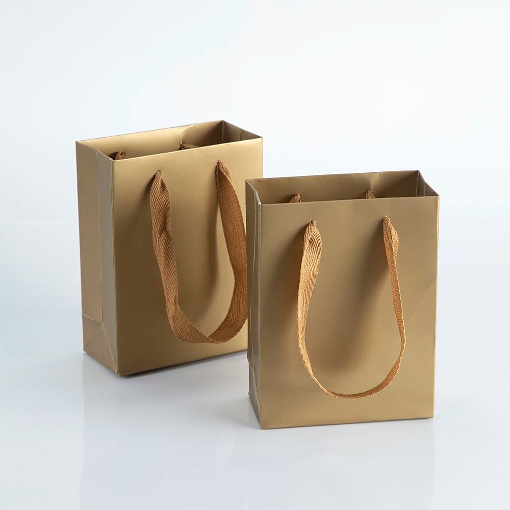 10pcs Gift Paper Bags with Ribbon Rope Kraft - WIVAStore