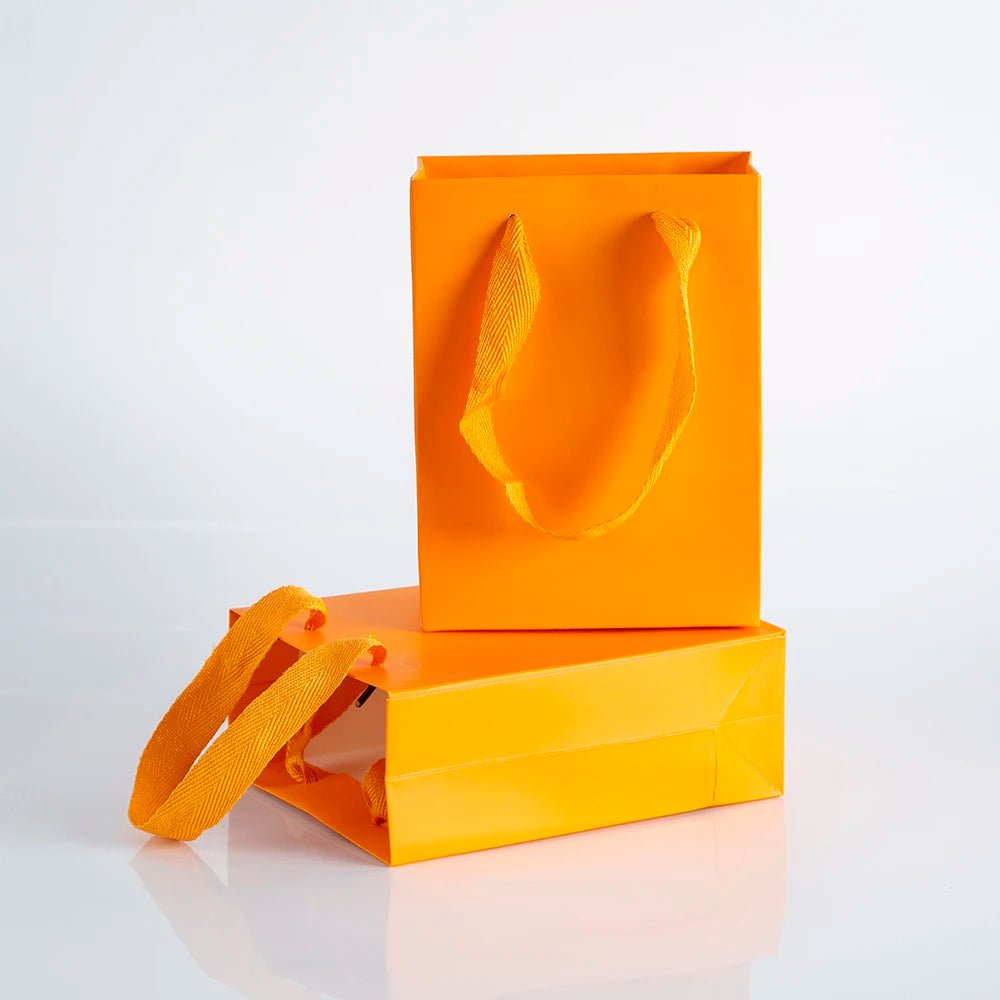 10pcs Gift Paper Bags with Ribbon Rope Kraft - WIVAStore
