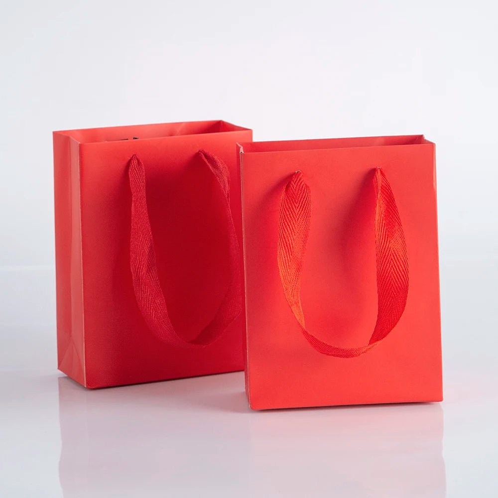 10pcs Gift Paper Bags with Ribbon Rope Kraft - WIVAStore