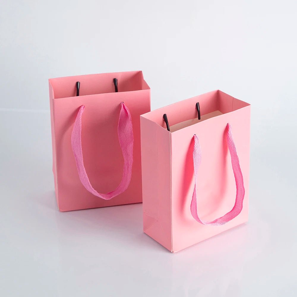 10pcs Gift Paper Bags with Ribbon Rope Kraft - WIVAStore