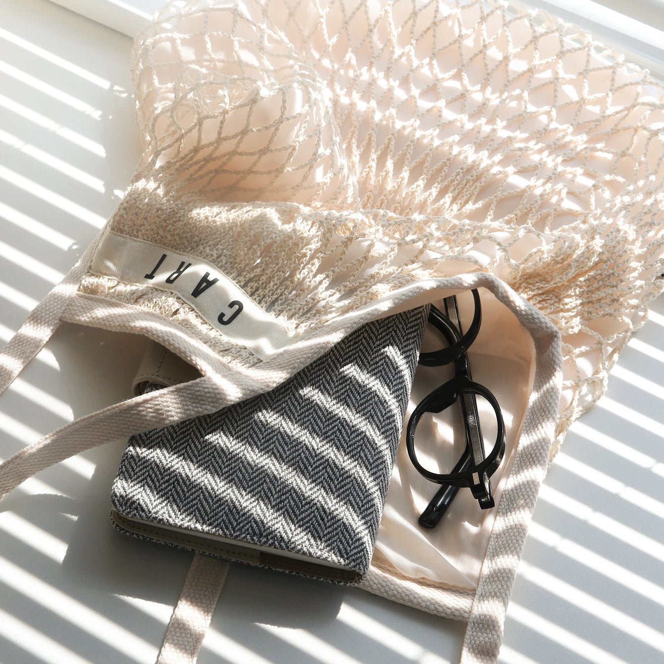 1PCS Personalised Name Mesh organic Cotton Bag - WIVAStore