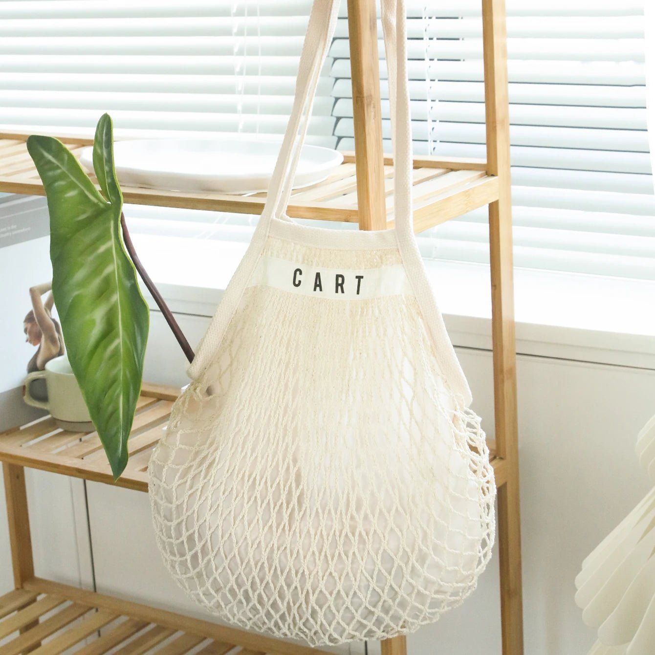 1PCS Personalised Name Mesh organic Cotton Bag - WIVAStore