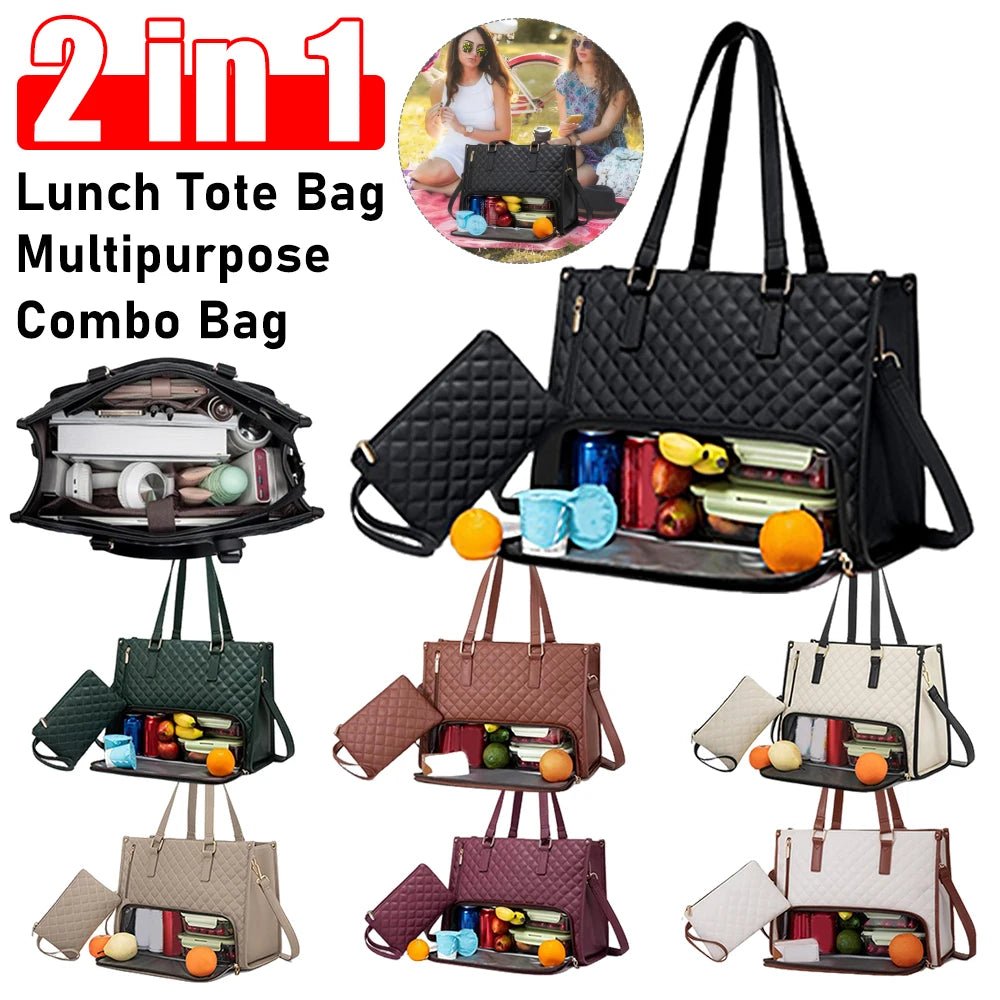 2 - in - 1 Travel Handbag Lunch Bag - WIVAStore