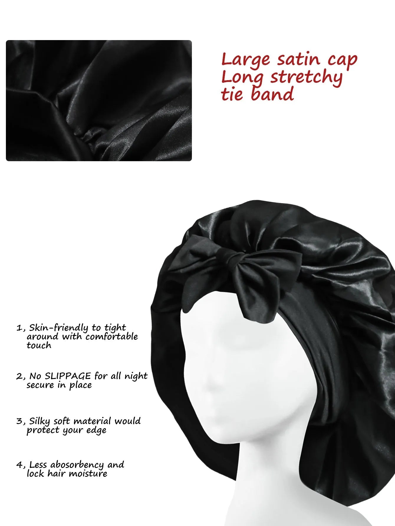 2026 New Silk Bonnet for Curly Hair - WIVAStore