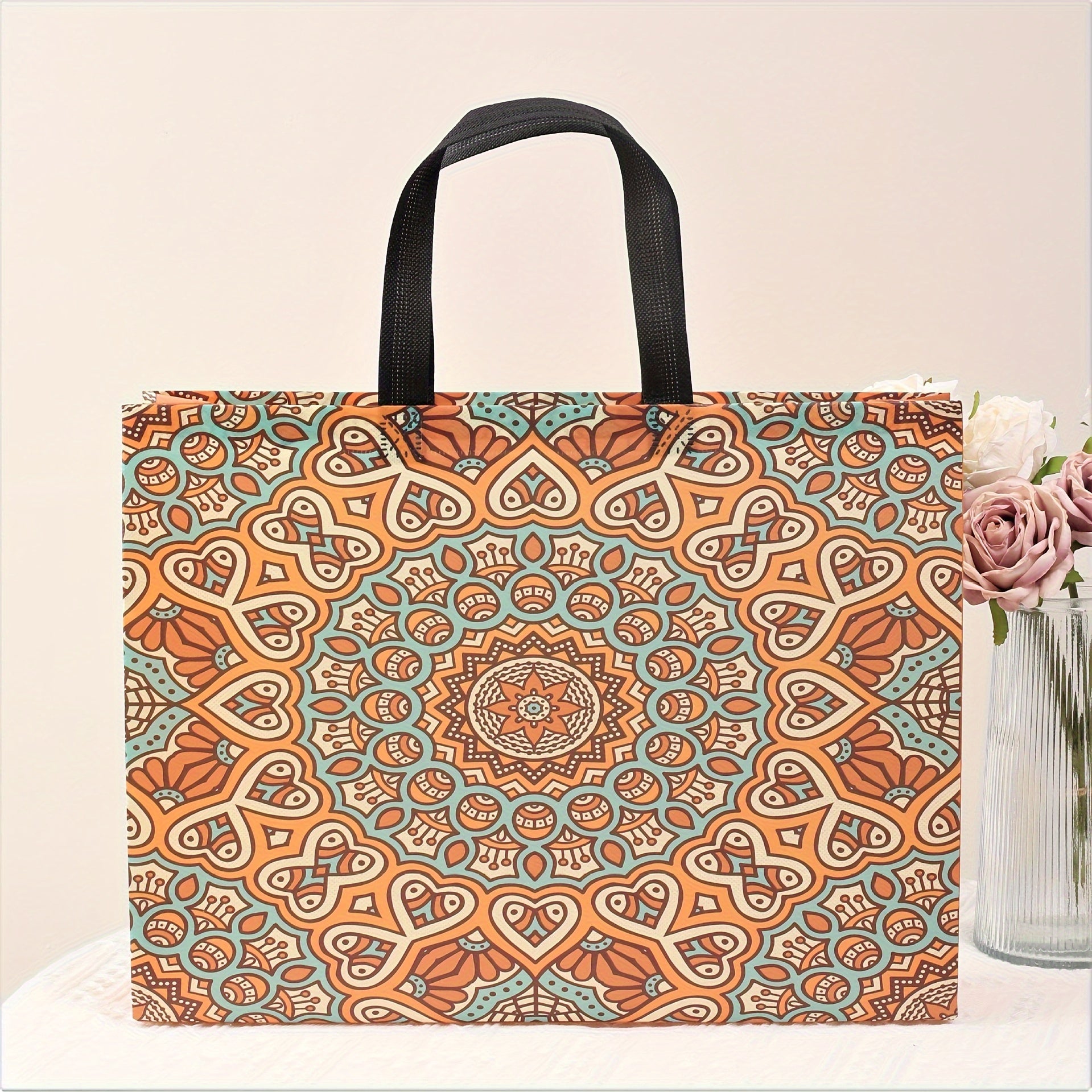 Reusable Gift Bags Set of 12 with Handles - Eco-Friendly and Shrink-Resistant