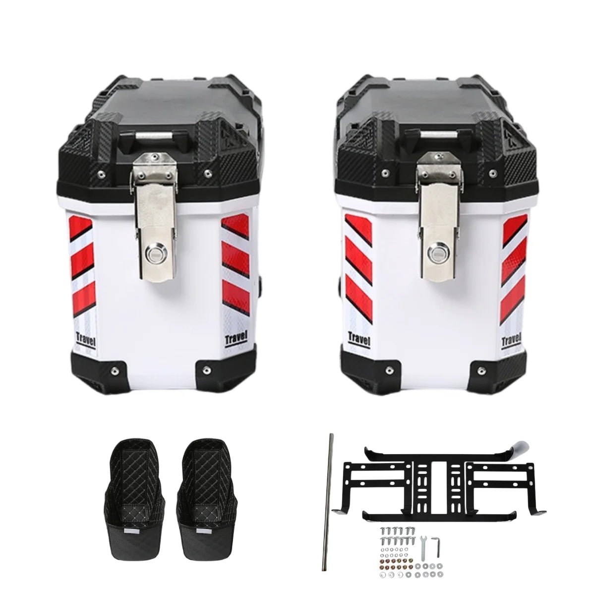 2Pcs Heavy - Duty Motorcycle Side Cases - WIVAStore