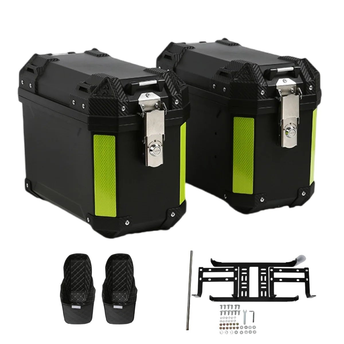 2Pcs Heavy - Duty Motorcycle Side Cases - WIVAStore