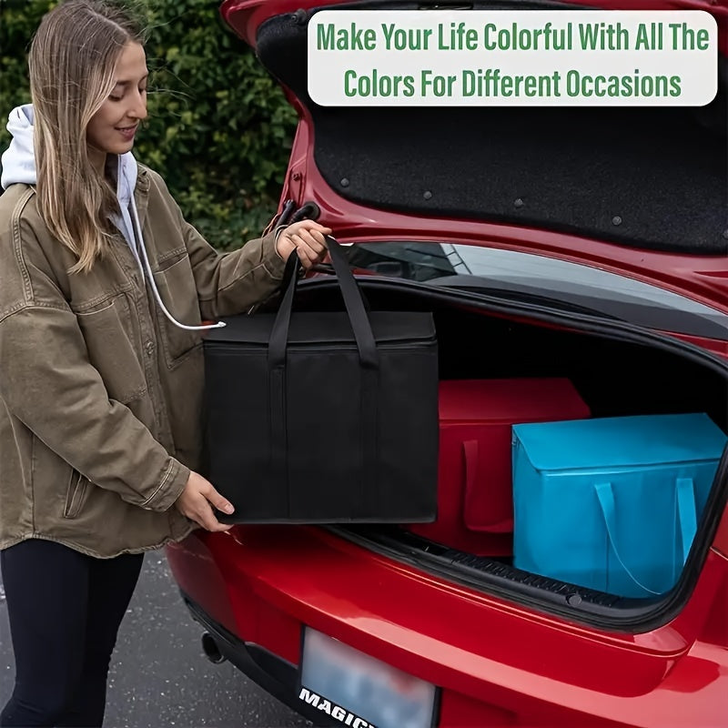 VENO 3-Pack Heavy Duty Reusable Grocery Shopping Bags