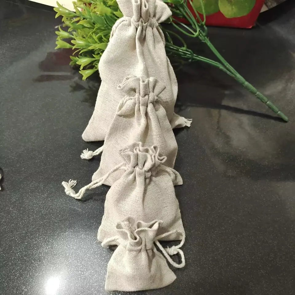 50pcs/lot Burlap Gift Bags - WIVAStore