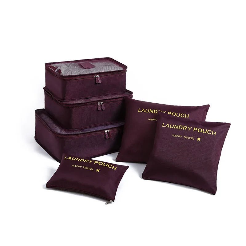 6 Pieces/set Travel Bag Clothes Shoe Organizer - WIVAStore