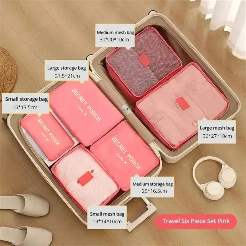 6pc Luggage Organizer for Suitcase - WIVAStore