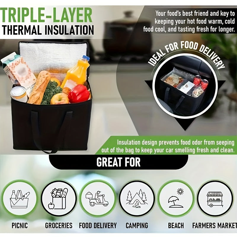 VENO 3-Pack Heavy Duty Reusable Grocery Shopping Bags