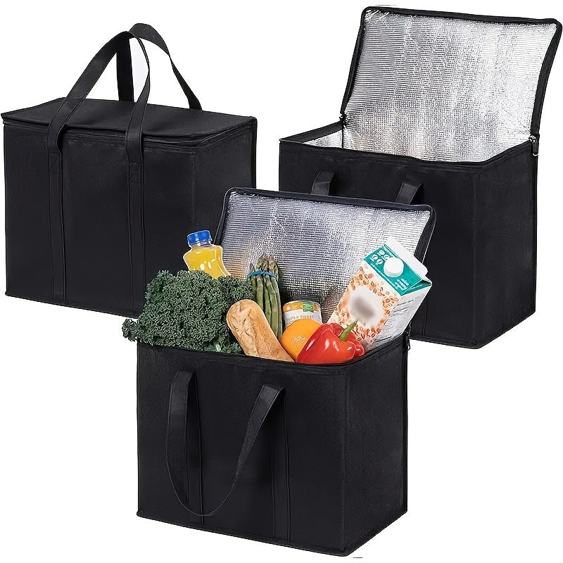 VENO 3-Pack Heavy Duty Reusable Grocery Shopping Bags