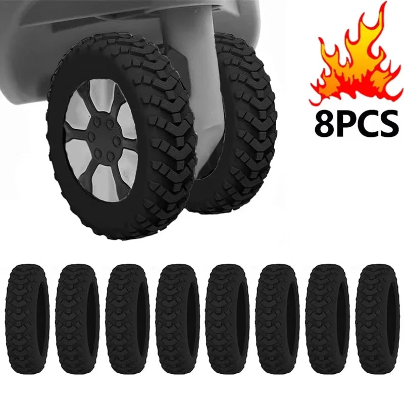 8pcs Reduce Noise Trolley Silicone Wheels - WIVAStore