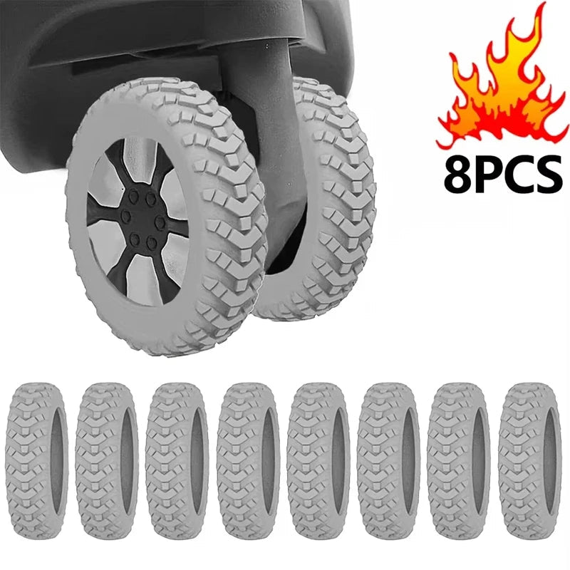 8pcs Reduce Noise Trolley Silicone Wheels - WIVAStore