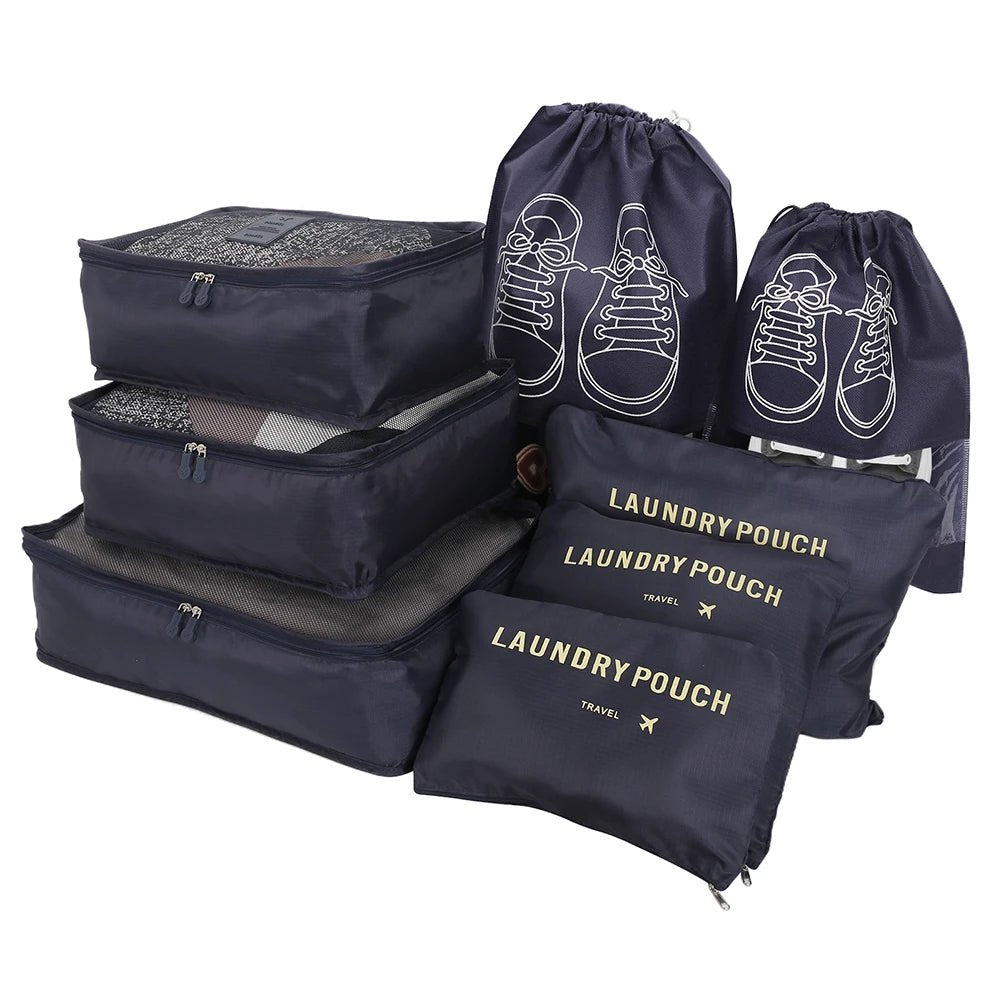 8Pcs/Set Travel Organizer Storage Bags - WIVAStore