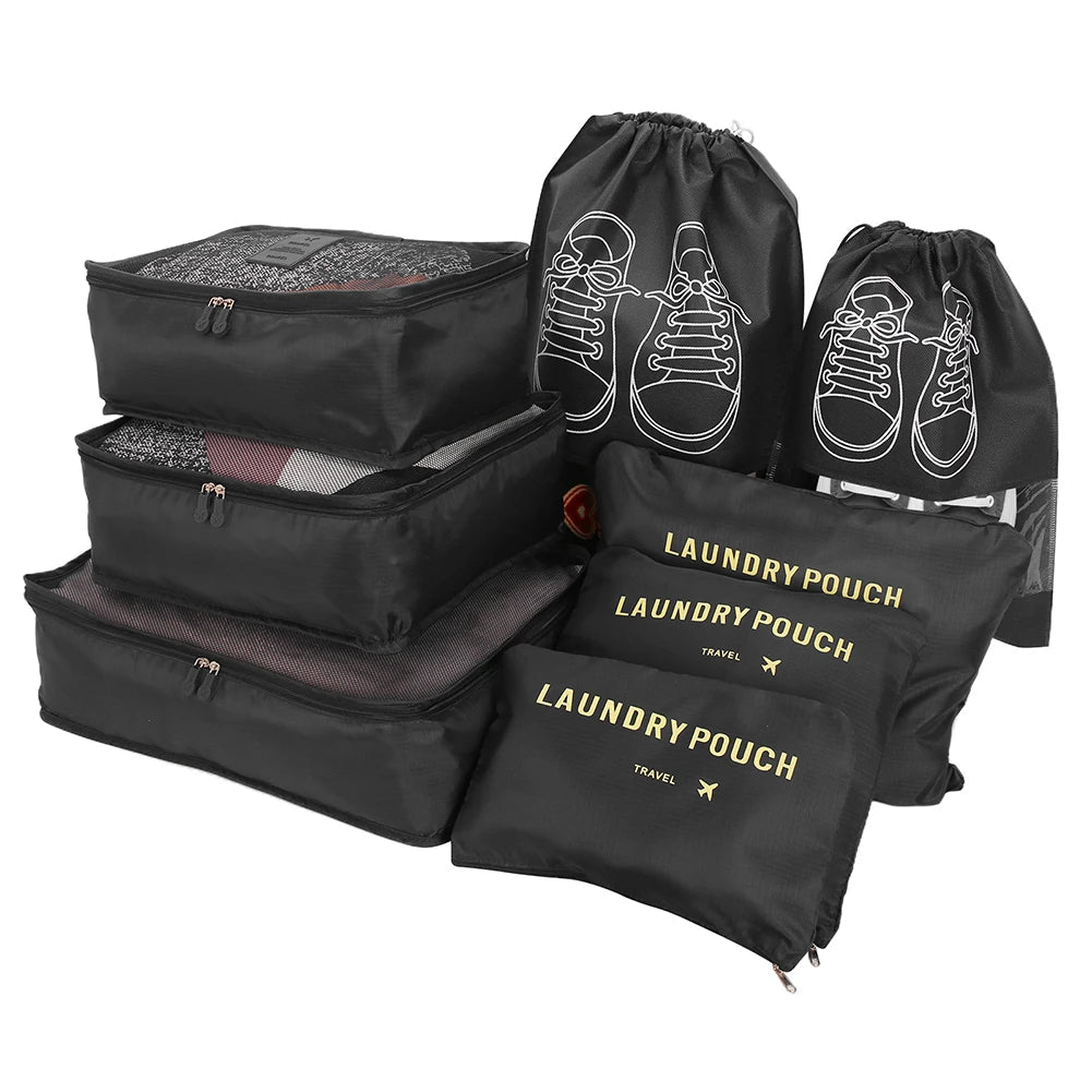 8Pcs/Set Travel Organizer Storage Bags - WIVAStore