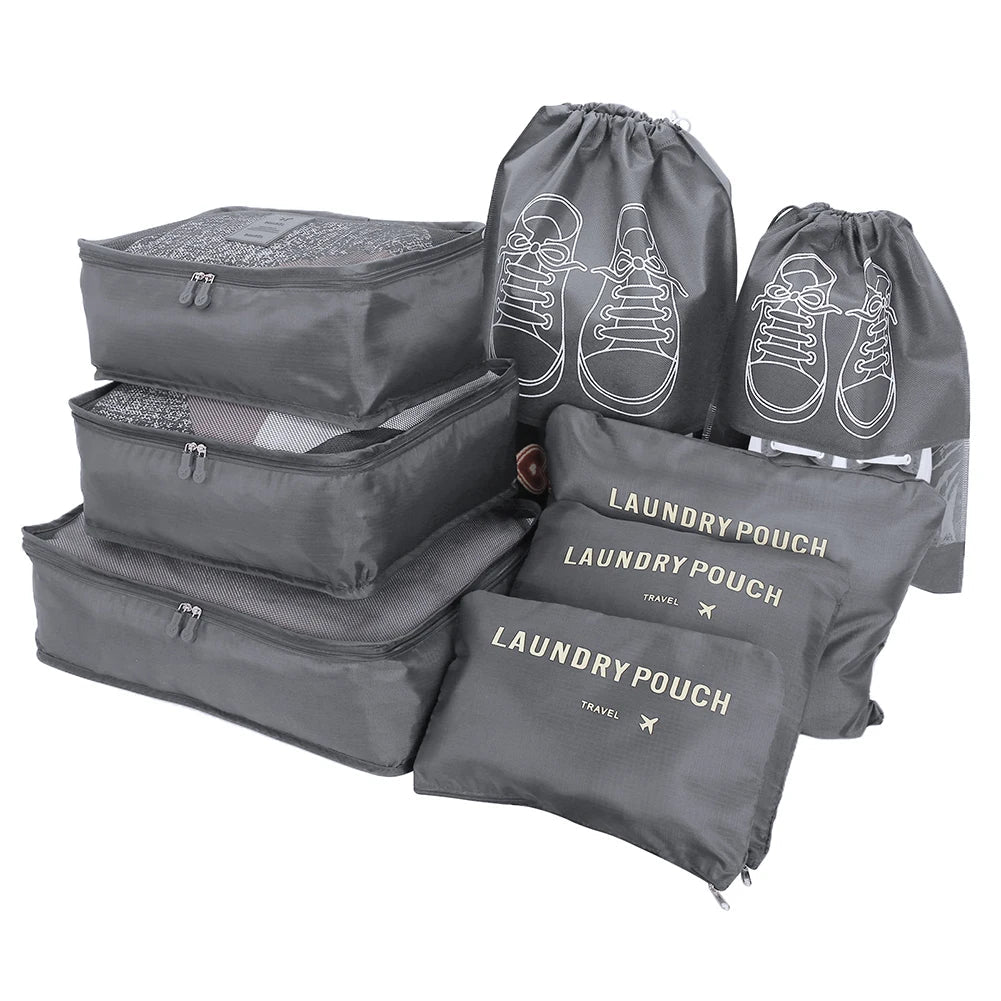 8Pcs/Set Travel Organizer Storage Bags - WIVAStore