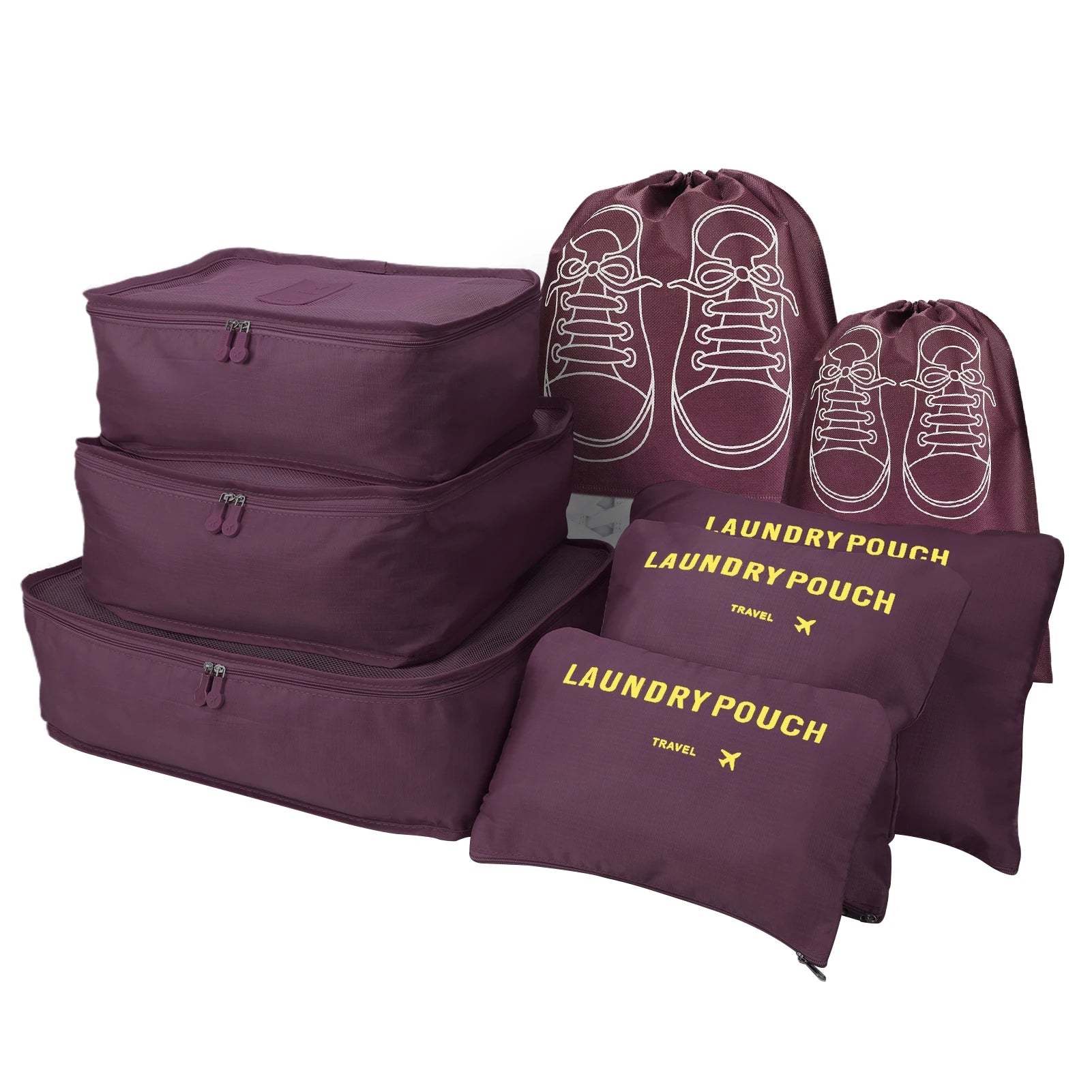 8Pcs/Set Travel Organizer Storage Bags - WIVAStore