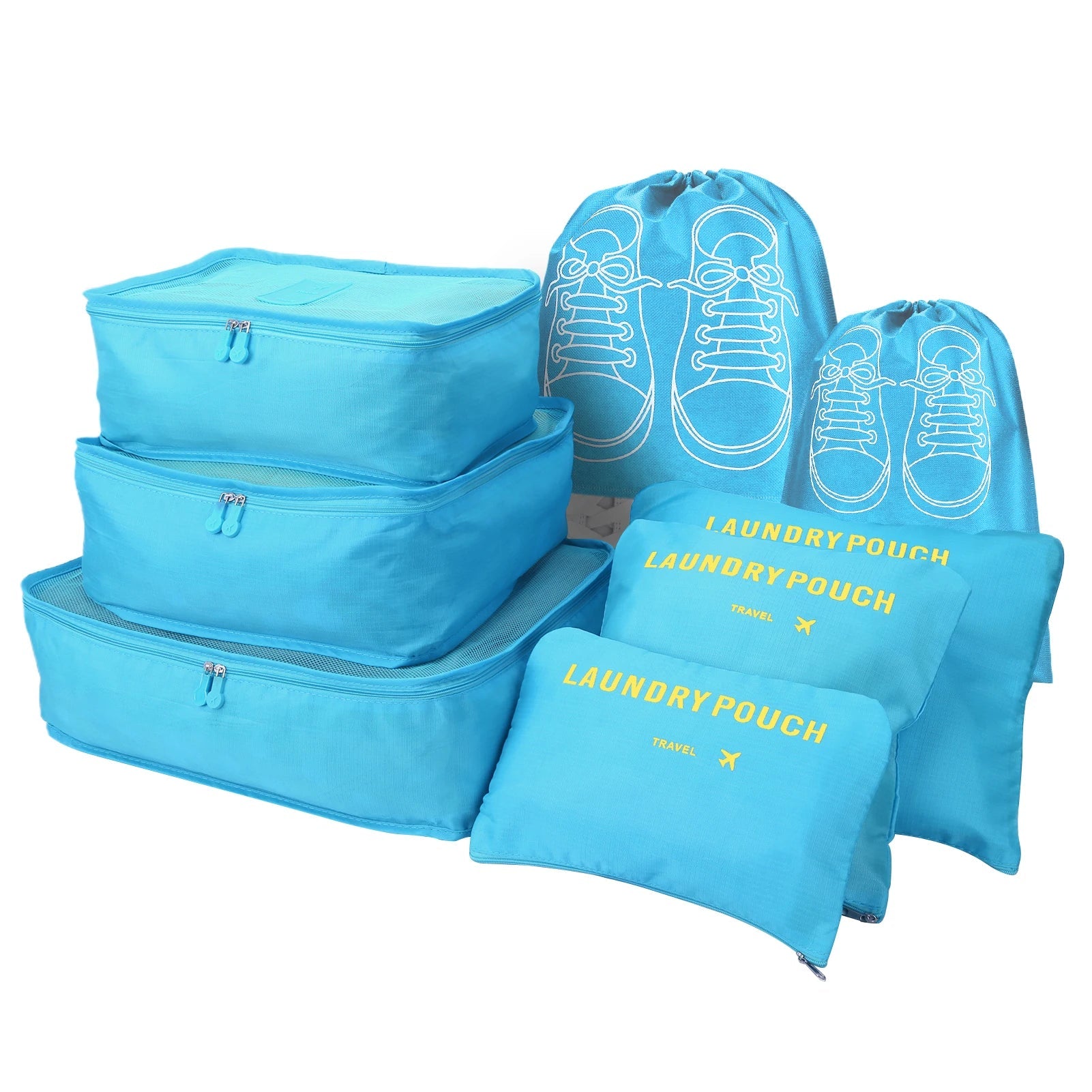8Pcs/Set Travel Organizer Storage Bags - WIVAStore