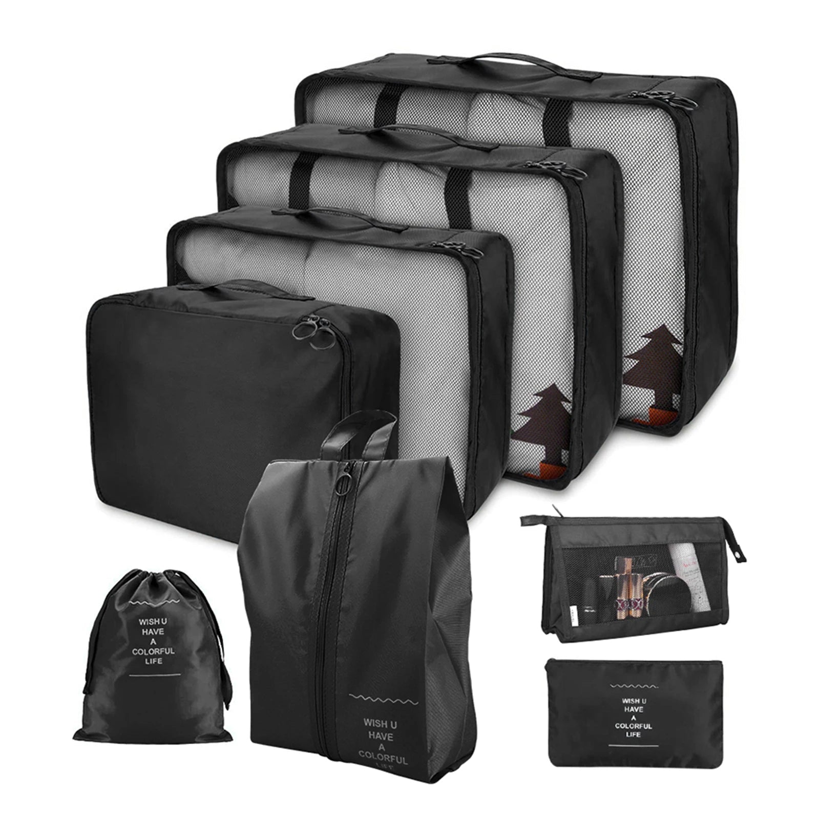 8Pcs/Set Travel Organizer Storage Bags - WIVAStore