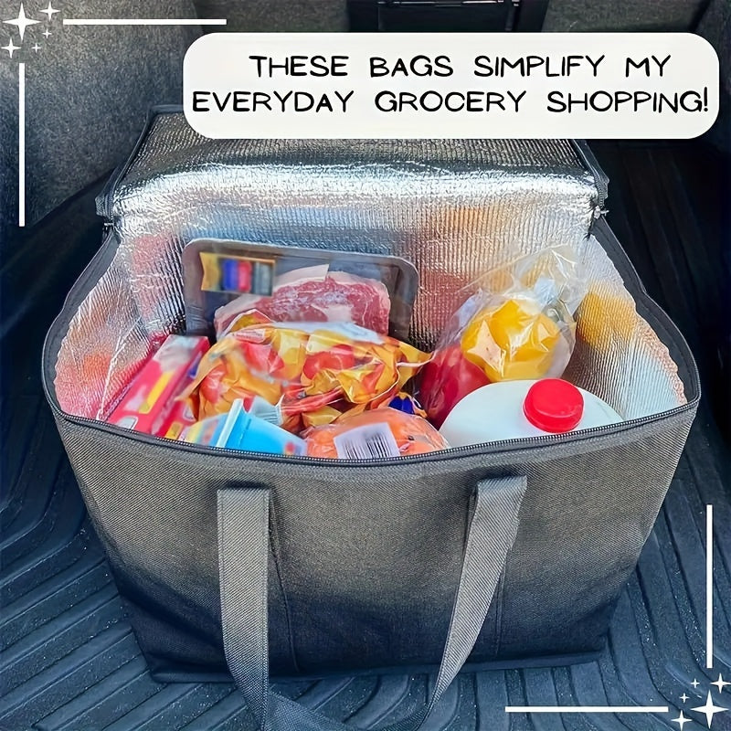 VENO 3-Pack Heavy Duty Reusable Grocery Shopping Bags