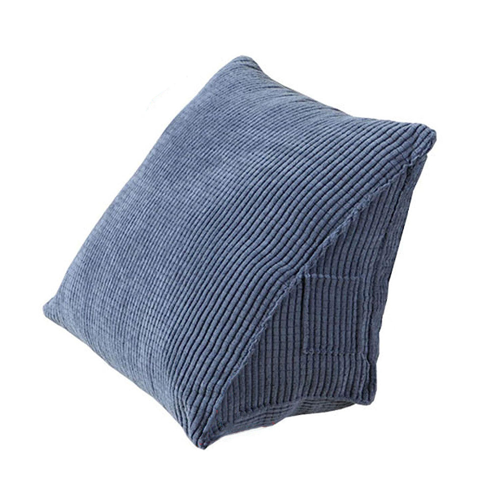 Triangular Corduroy Backrest Pillow