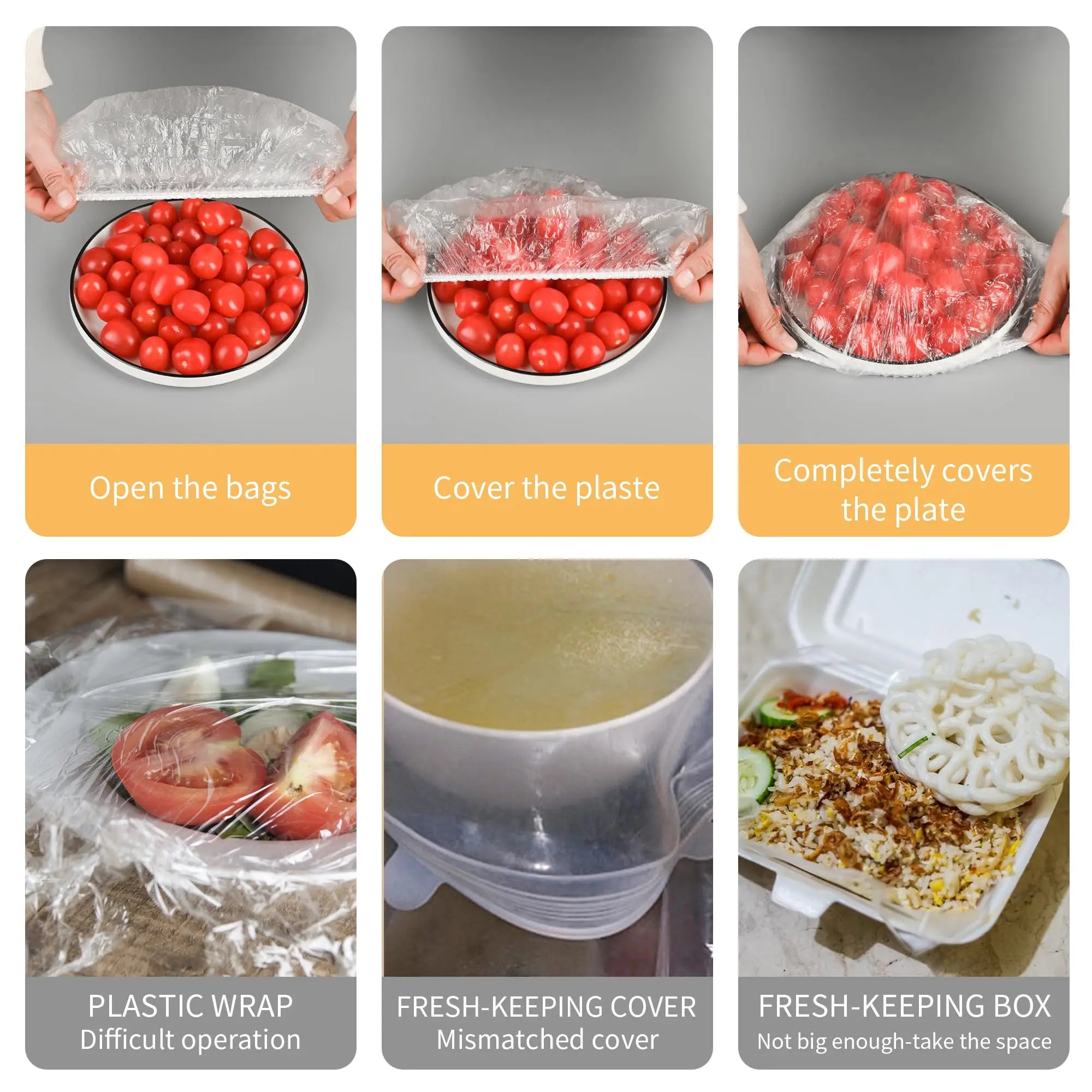 Bowl Covers Bread Proofing Elastic Reusable Plastic Wrap