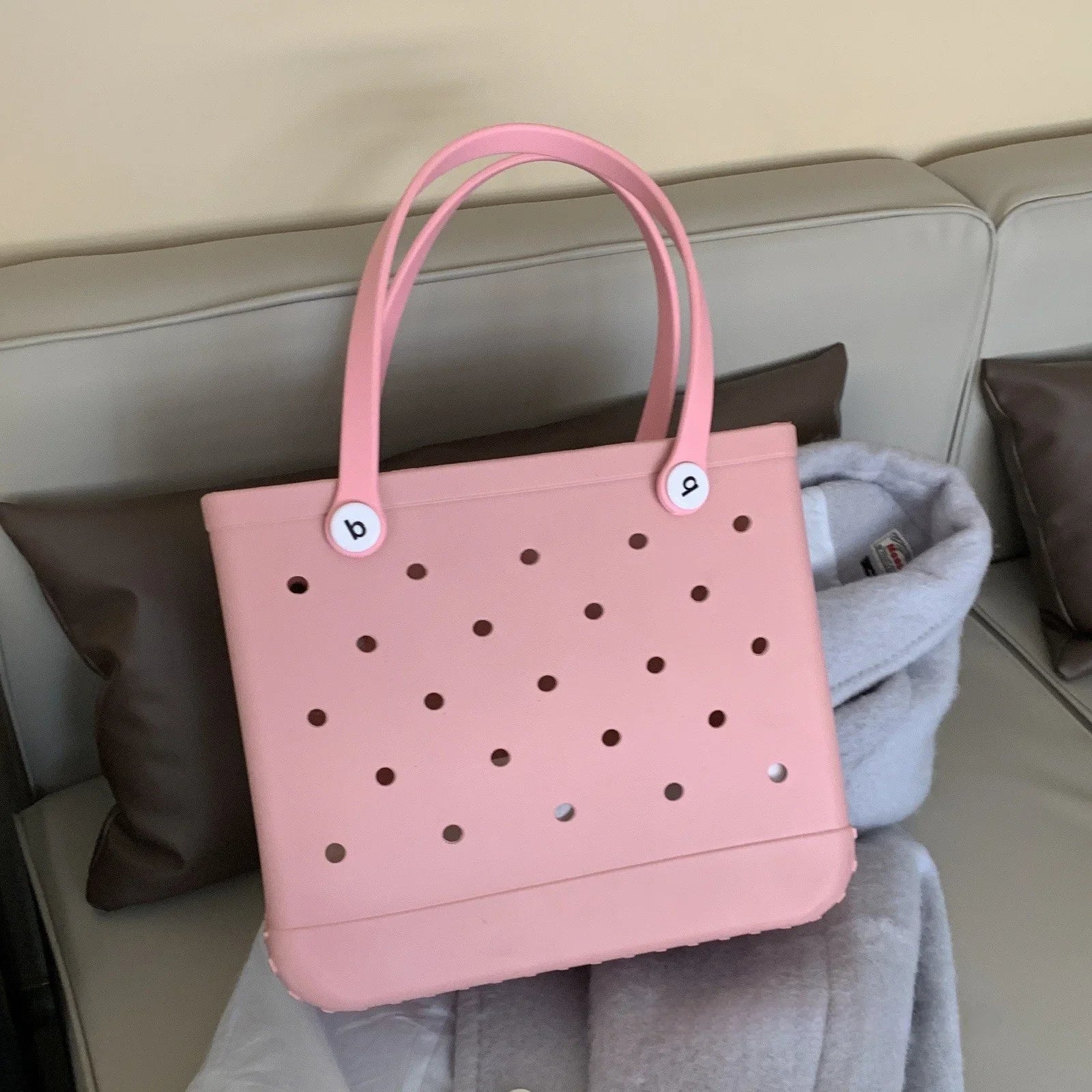 EVA Rubber Waterproof Handbag - Solid Color M/L (Copy)