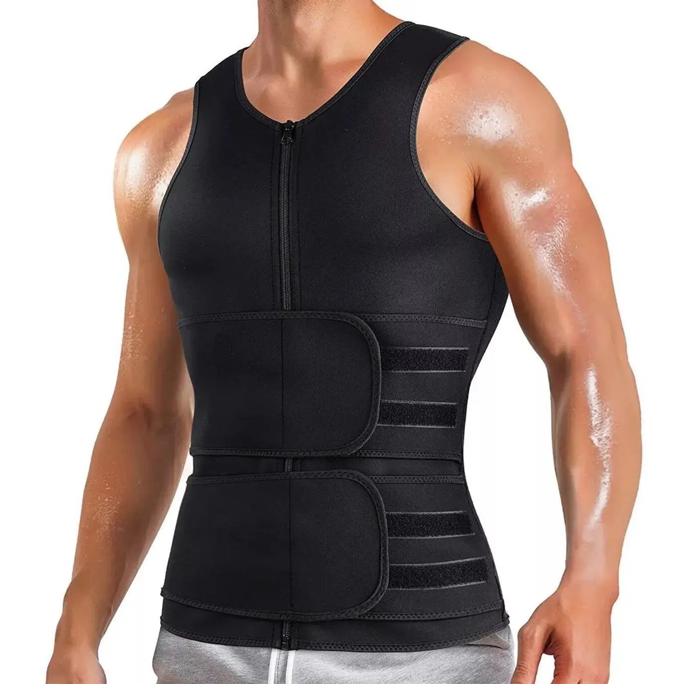 Men’s Zipper Waist Trainer Shaper Vest