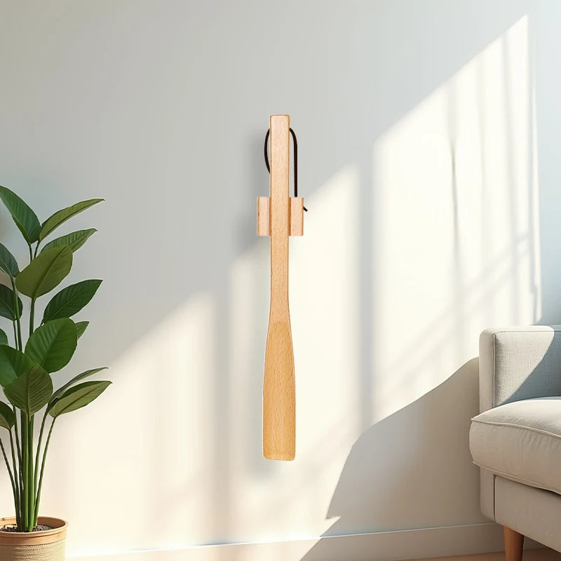 38cm Beech Wood Magnetic Shoehorn