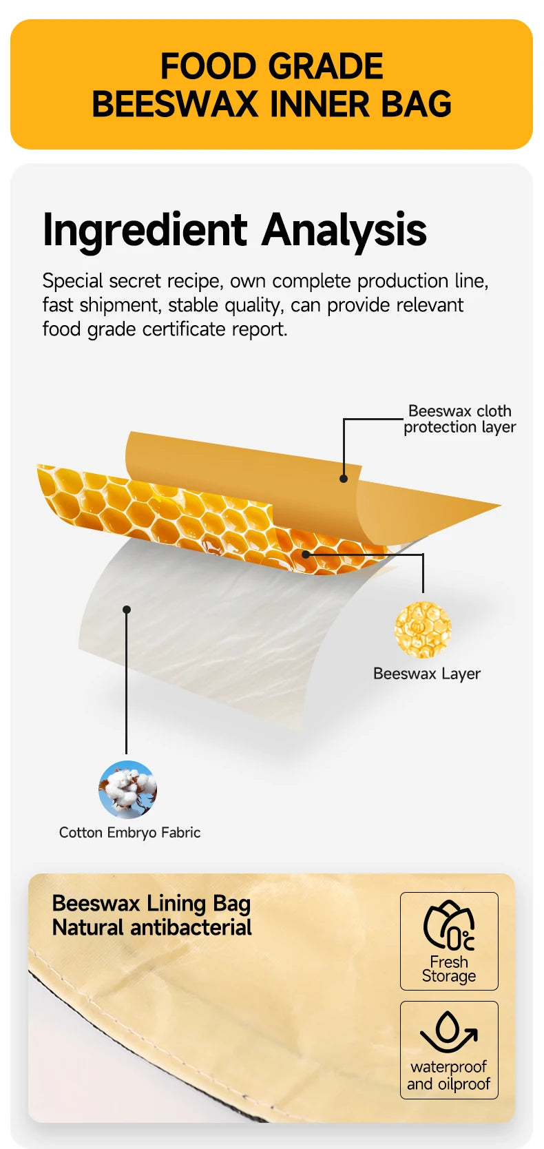 Weedi Beeswax Reusable Storage Bag