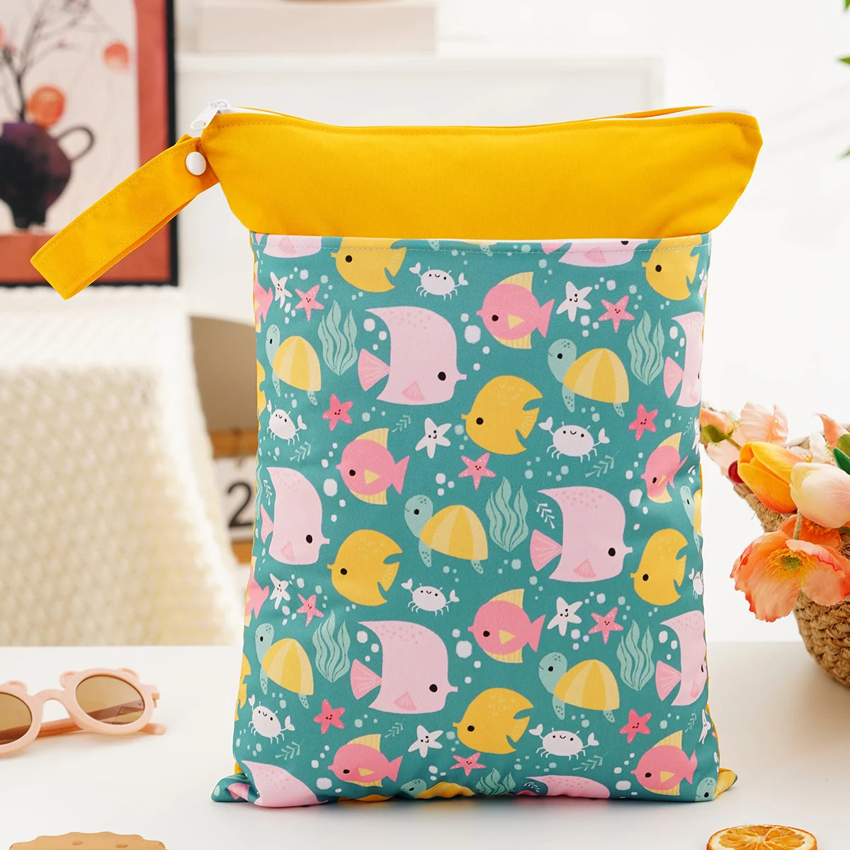 HappyFlute 1PC Portable Baby Diaper Bag - Printed Waterproof