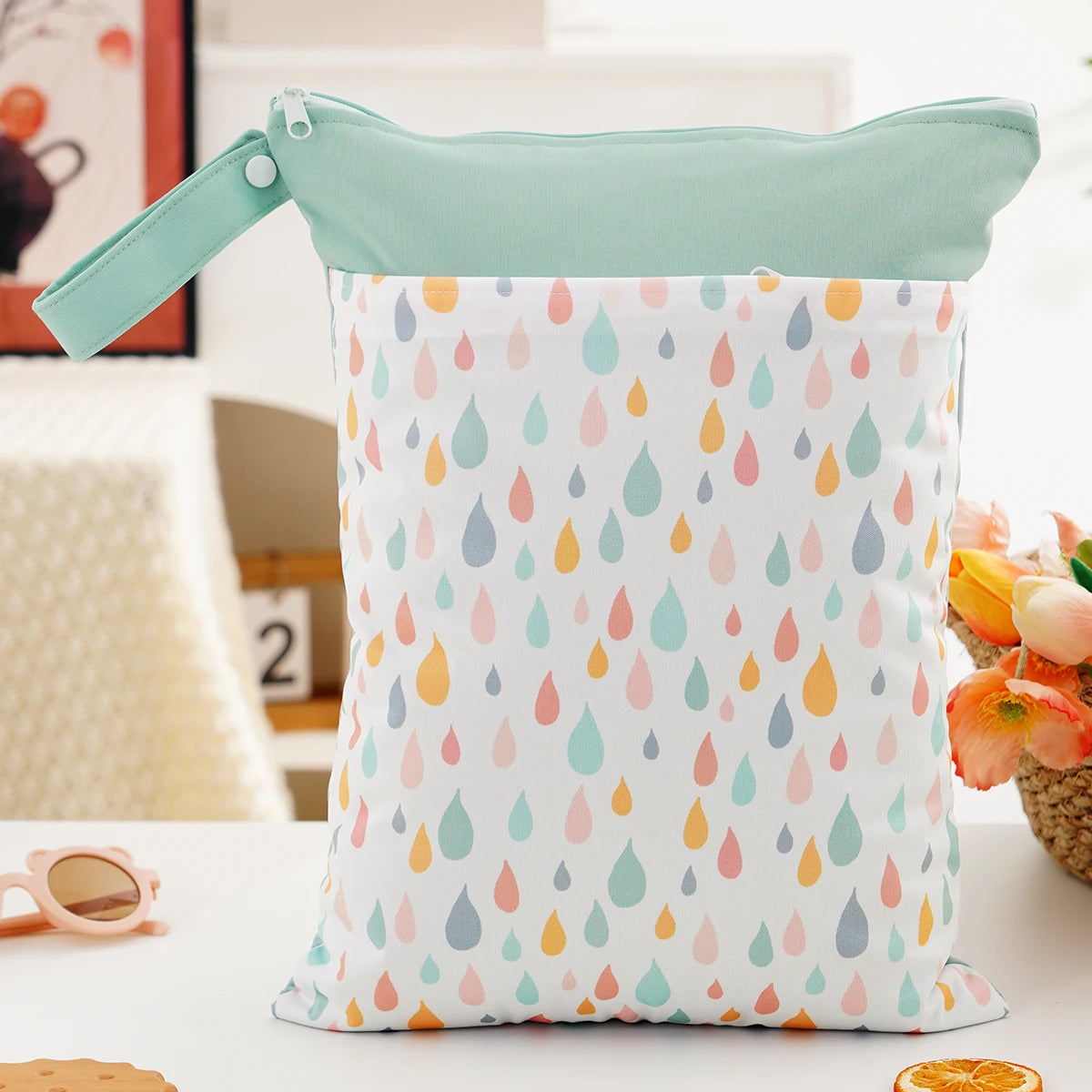 HappyFlute 1PC Portable Baby Diaper Bag - Printed Waterproof