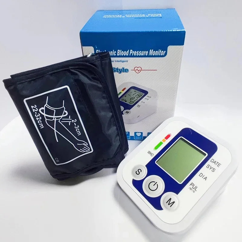 Portable Digital Arm Blood Pressure & Heart Rate Monitor
