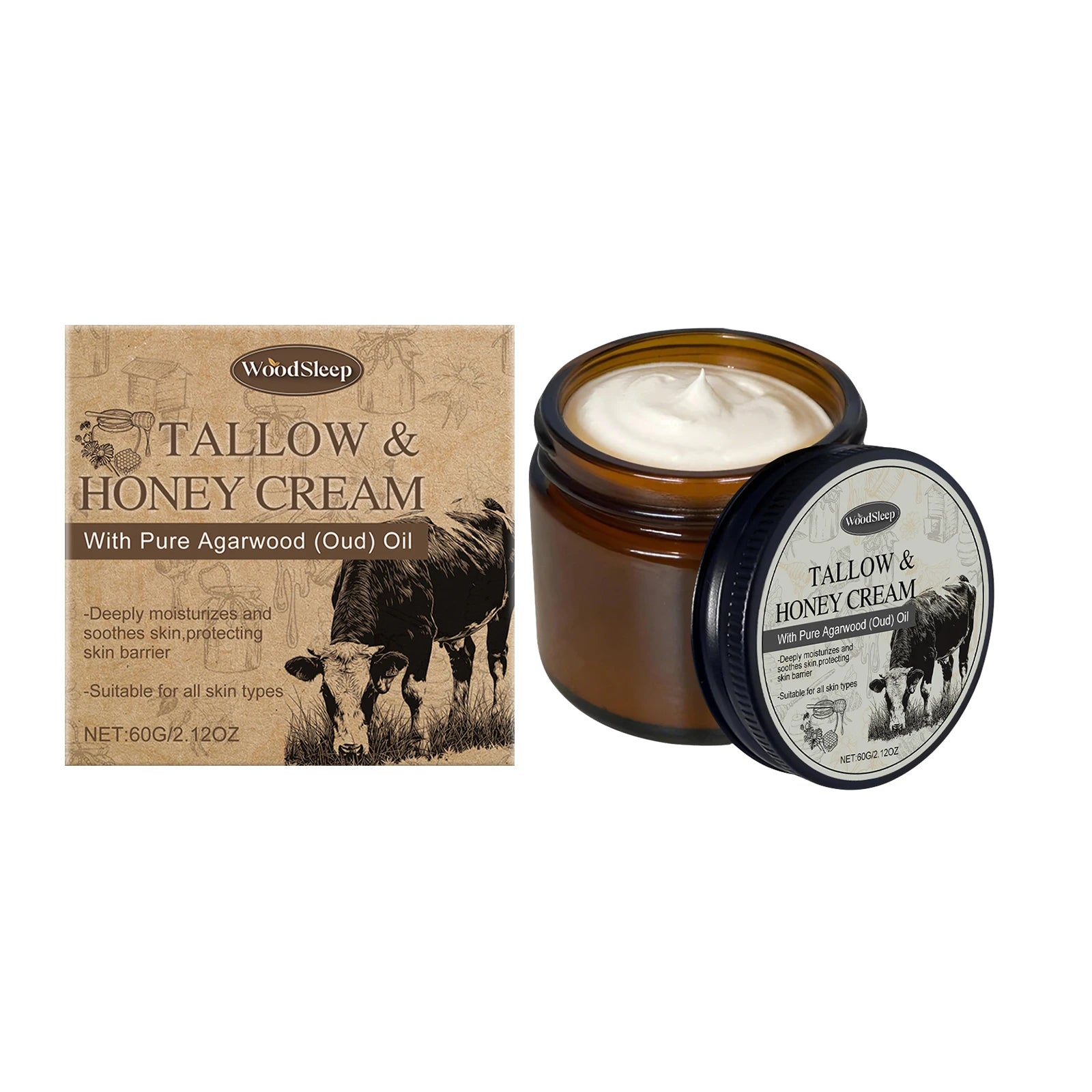 Beef Tallow Nourishing Balm for Dry & Damaged Skin