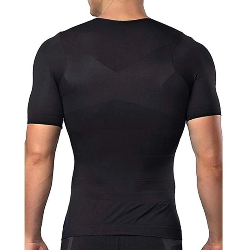 BurVogue Men’s Seamless Compression Shaper Shirt