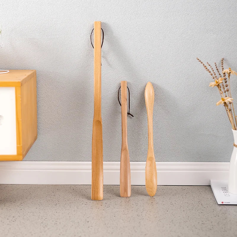 38cm Beech Wood Magnetic Shoehorn