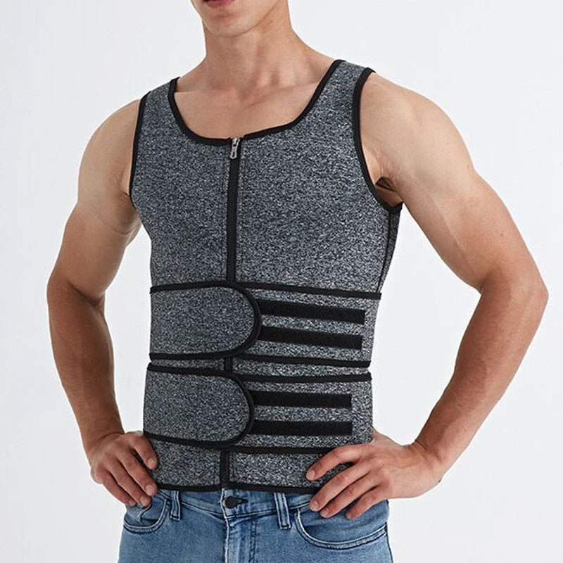 Men’s Zipper Waist Trainer Shaper Vest