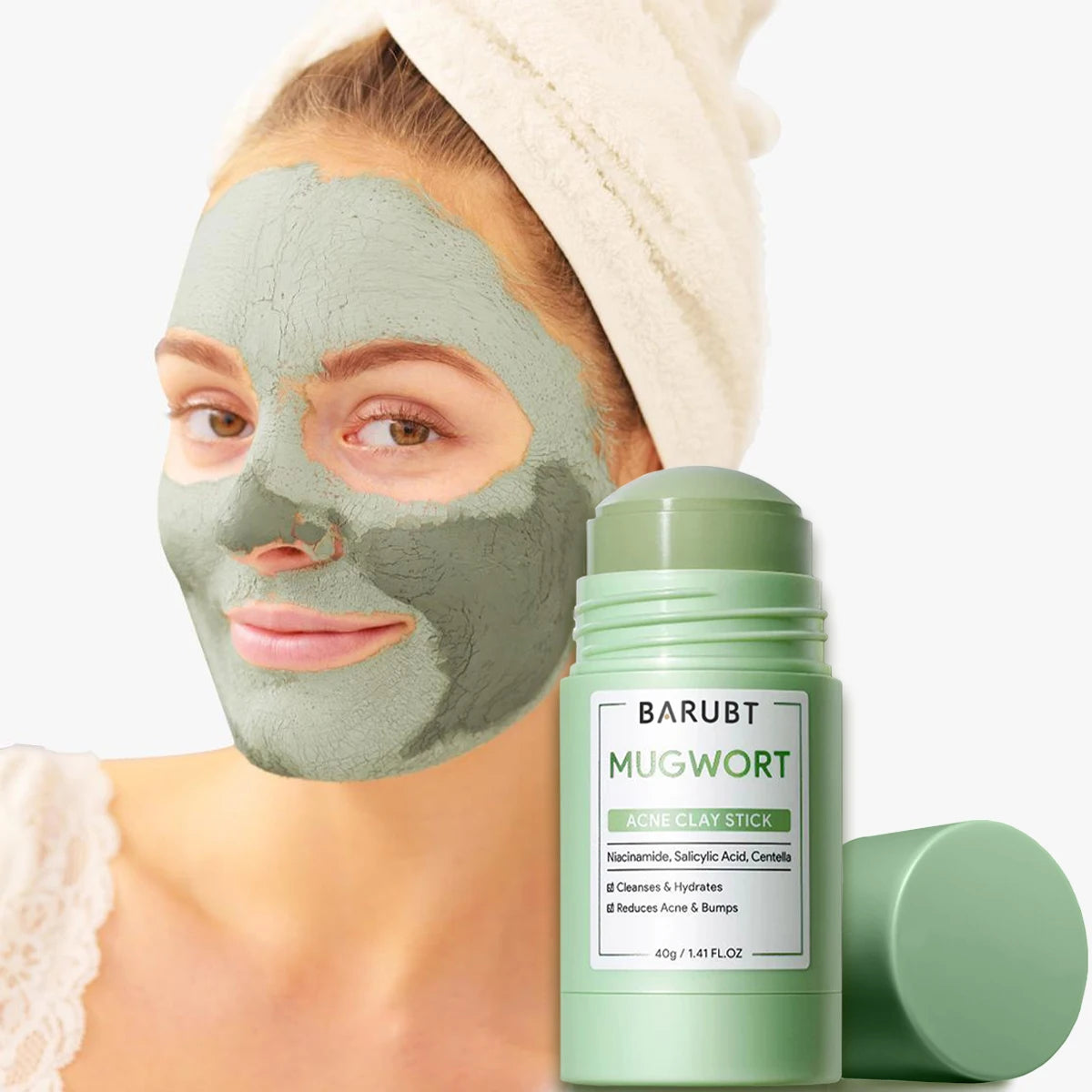 Wormwood Mud Mask Stick for Deep Cleansing & Pore Care