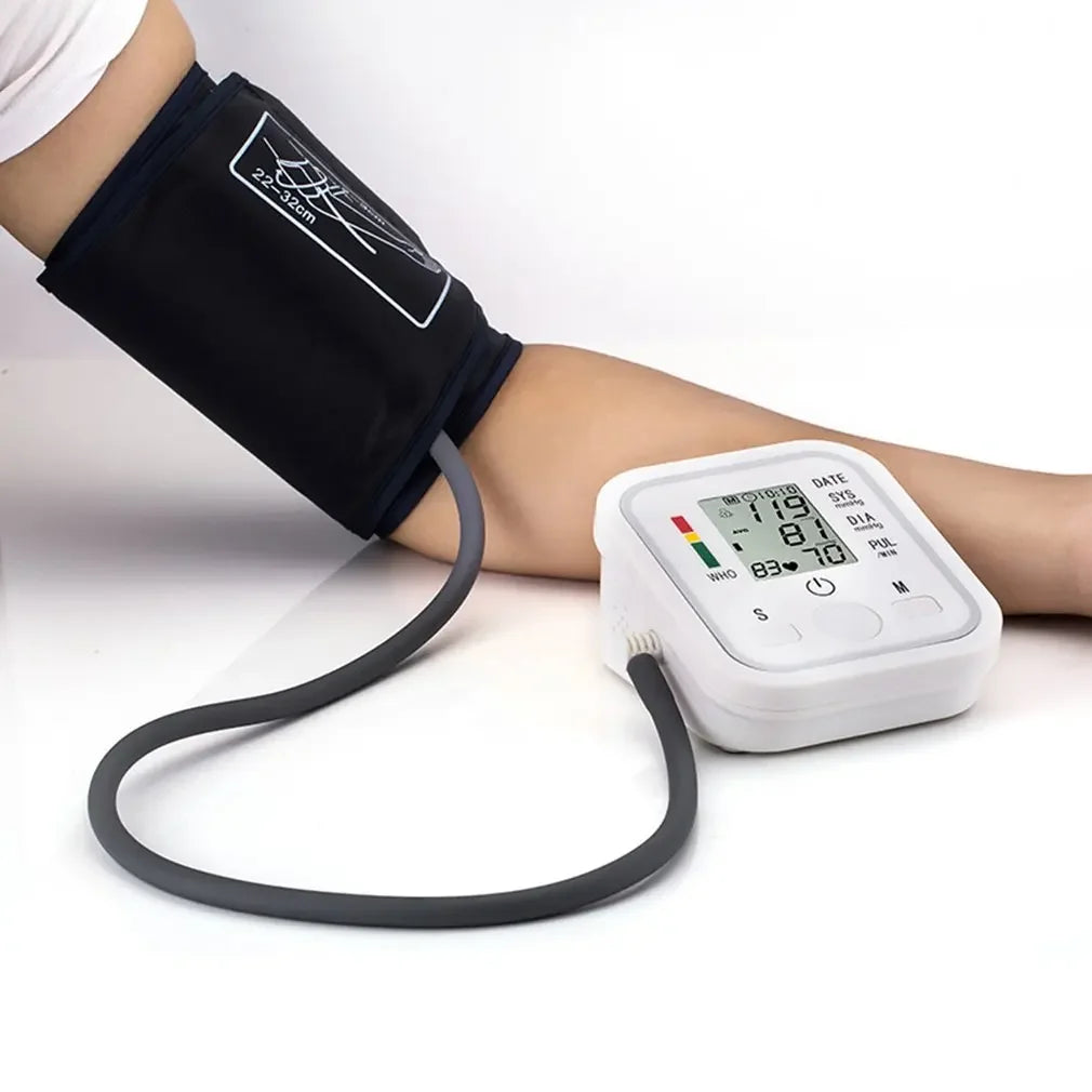 Portable Digital Arm Blood Pressure & Heart Rate Monitor