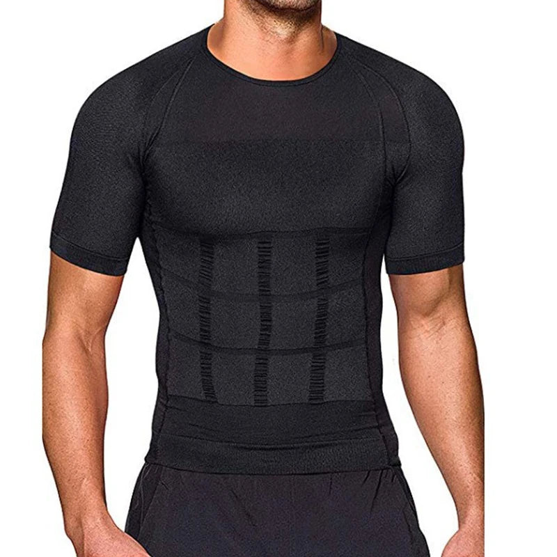 BurVogue Men’s Seamless Compression Shaper Shirt