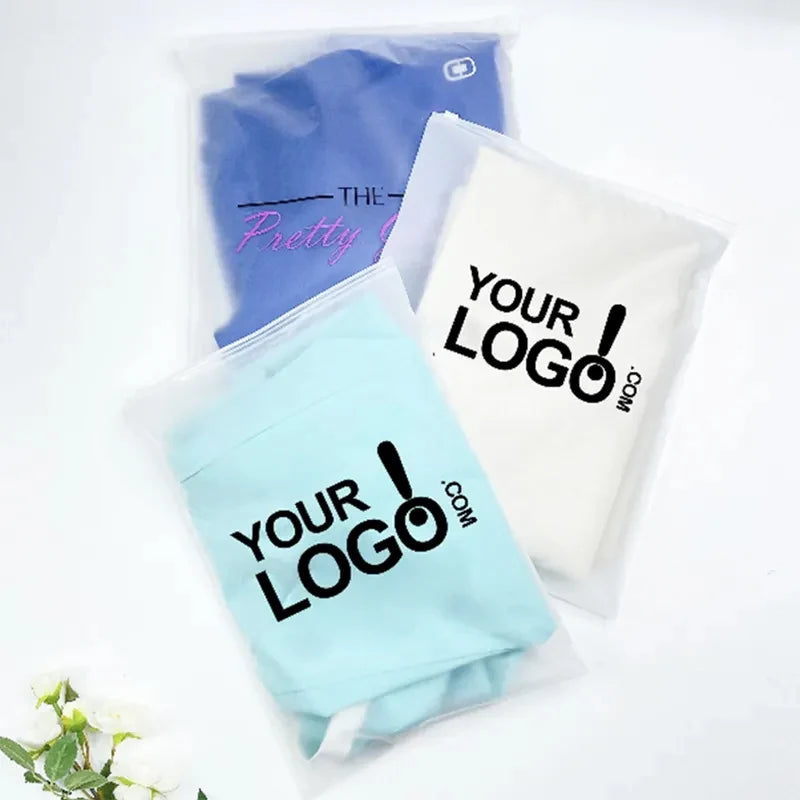 Custom Recycle Eco-Friendly Zip Zipper Lock Plastic Bag For Packing Shipping