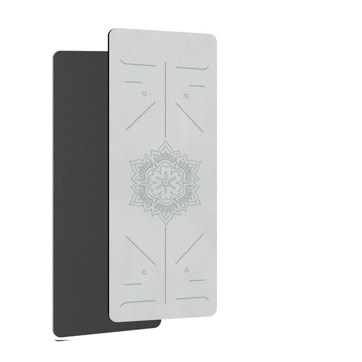 TPE Non-Slip Yoga Mat with Alignment Guide
