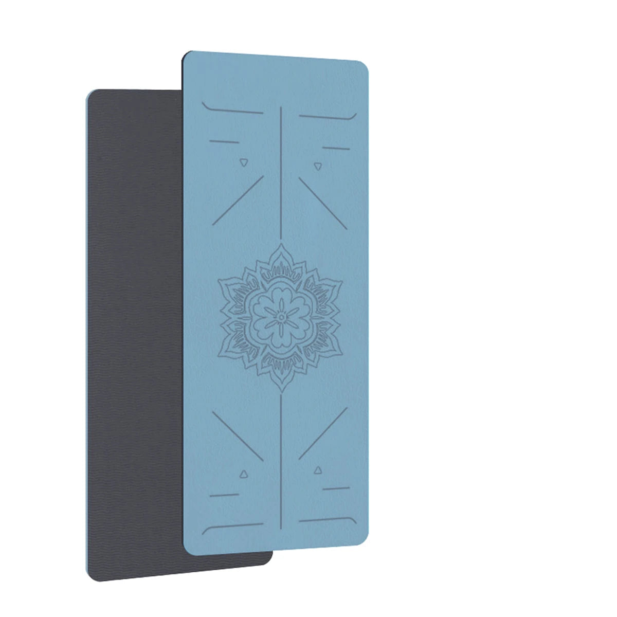 TPE Non-Slip Yoga Mat with Alignment Guide