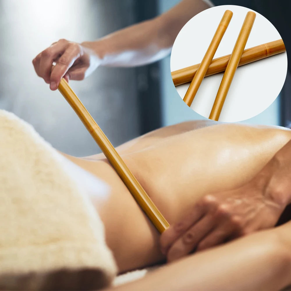 Natural Bamboo Wood Therapy Massage Stick