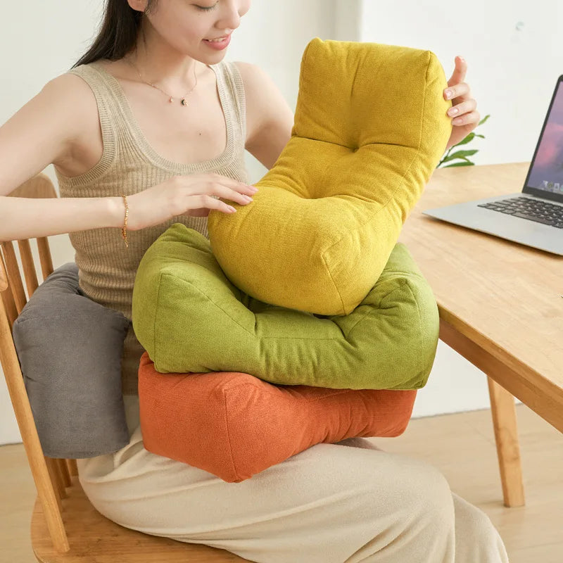 Soft Cashmere Seat Cushion with Lumbar Support