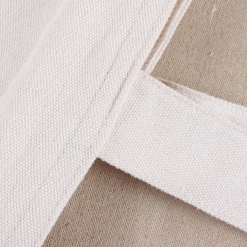 White Eco-Friendly Canvas Customizable LOGO Handbags of Various Size