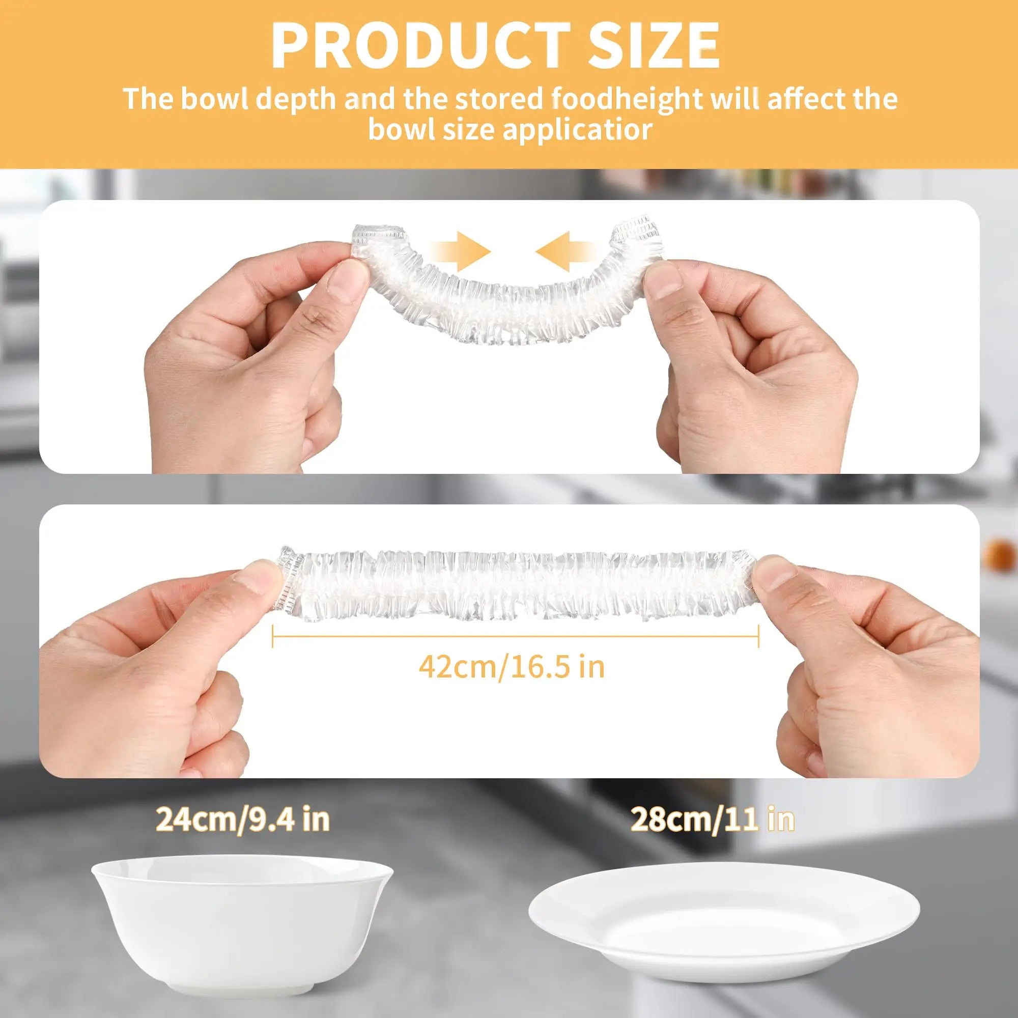 Bowl Covers Bread Proofing Elastic Reusable Plastic Wrap